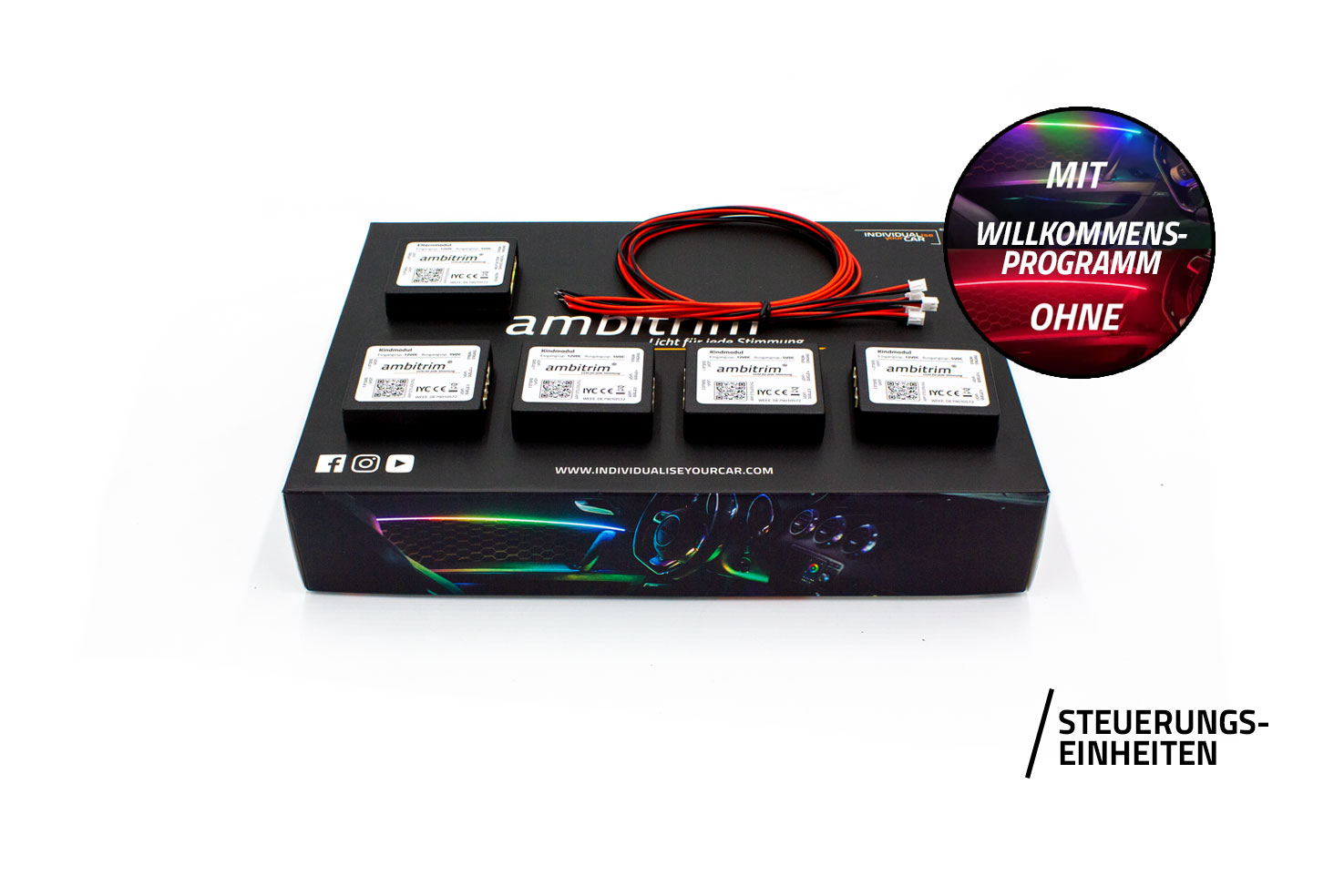 Ambitrim Digital PRO RGBIC LED Unterbodenbeleuchtung - 2-Zonen IP68 Auto Lighting